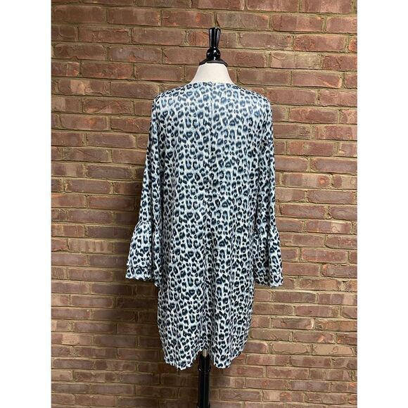 L Love Cheetah Bell Sleeve Dress Size Large NWOT - Picture 3 of 6